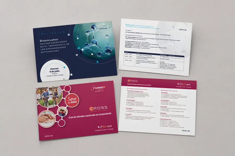 Invitaciones y flyers para eventos corporativos — Diseño — Qvox