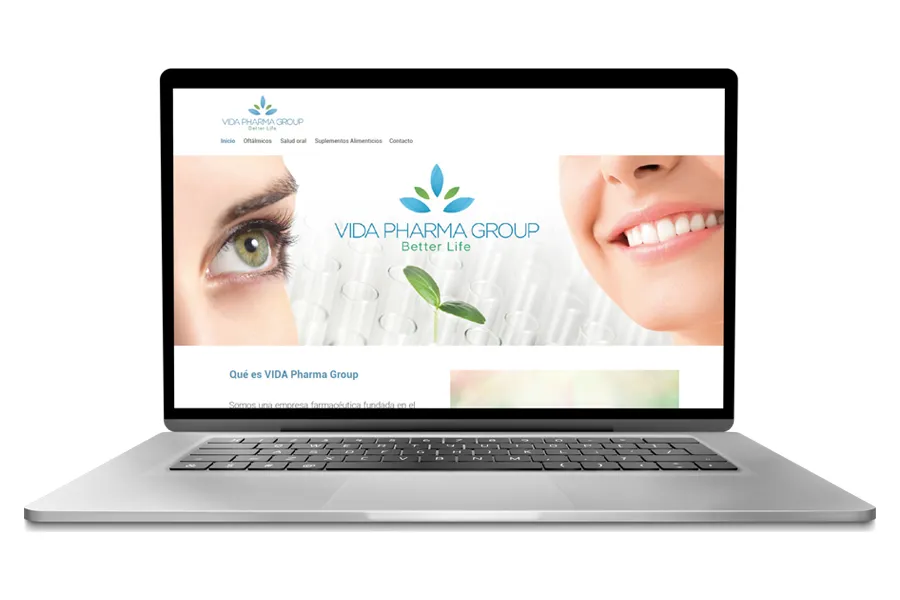 Sitio web corporativo para empresa farmacéutica — Web — Qvox